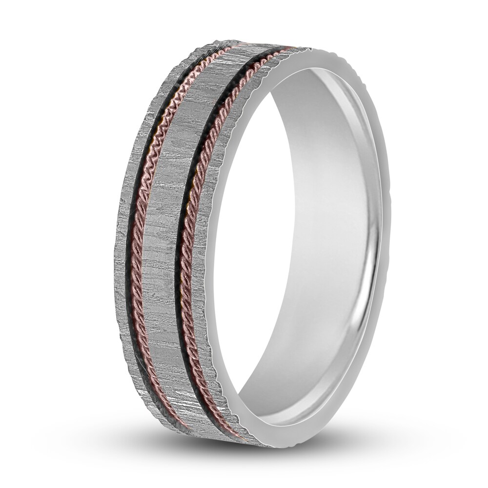 Men\'s Braided Ring 14K Two-Tone Gold 6mm M9CRO7yt Men\'s Braided Ring 14K Two-Tone Gold 6mm M9CRO7yt