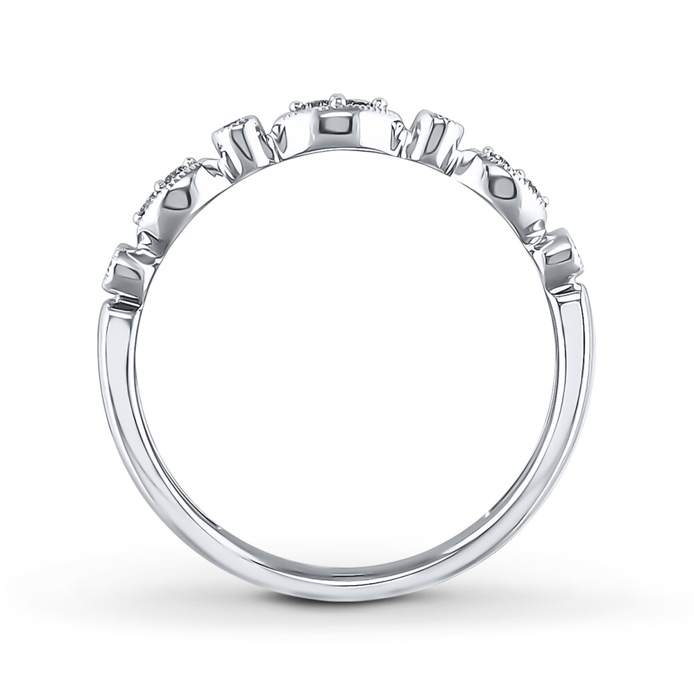 Diamond Anniversary Band 1/10 ct tw Round-cut 10K White Gold MAOzLOJk