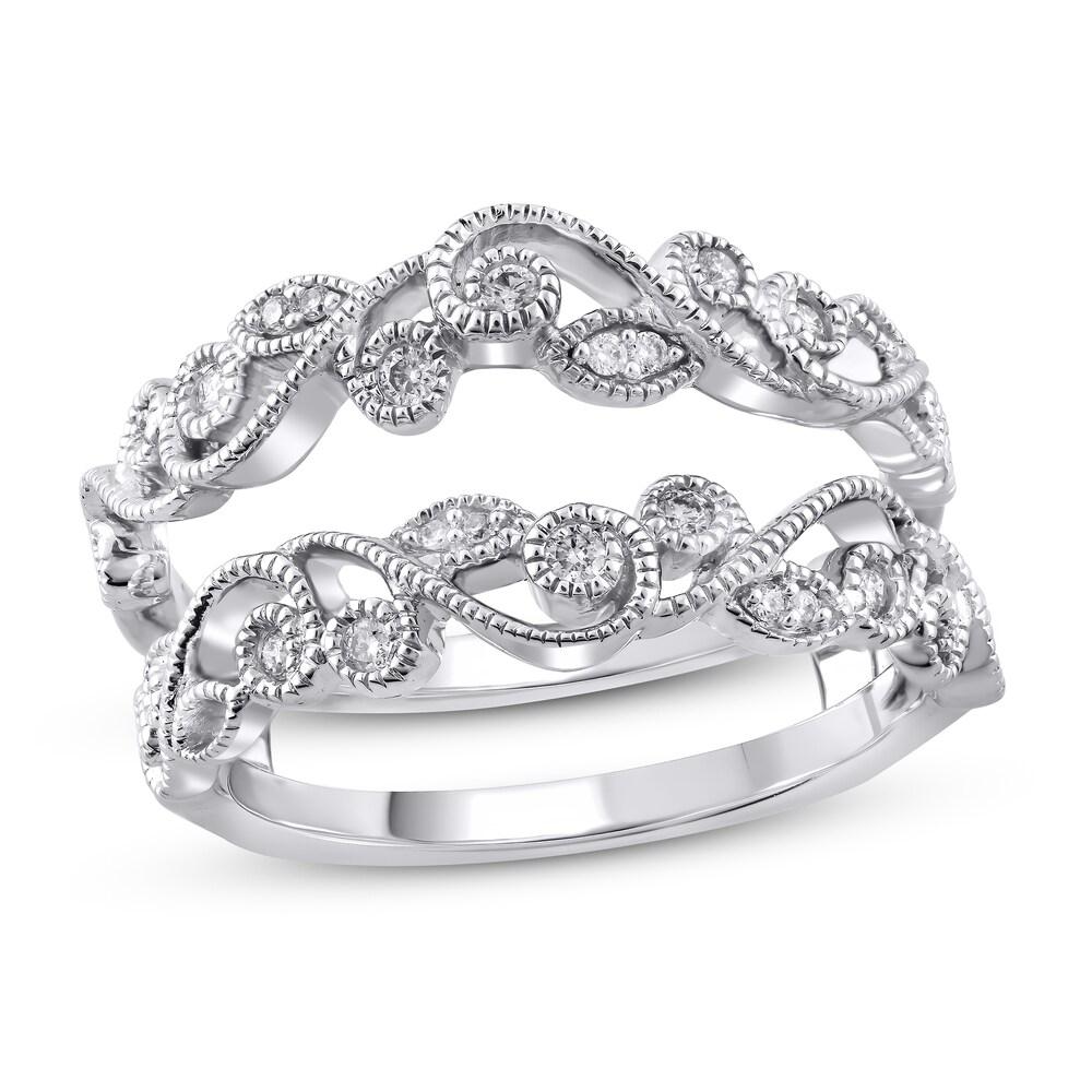 Diamond Enhancer Ring 1/8 ct tw Round 14K White Gold MFiUyv3Y Diamond Enhancer Ring 1/8 ct tw Round 14K White Gold MFiUyv3Y