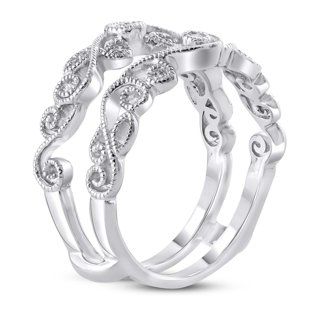 Diamond Enhancer Ring 1/8 ct tw Round 14K White Gold MFiUyv3Y Diamond Enhancer Ring 1/8 ct tw Round 14K White Gold MFiUyv3Y