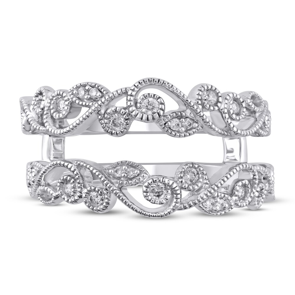 Diamond Enhancer Ring 1/8 ct tw Round 14K White Gold MFiUyv3Y Diamond Enhancer Ring 1/8 ct tw Round 14K White Gold MFiUyv3Y