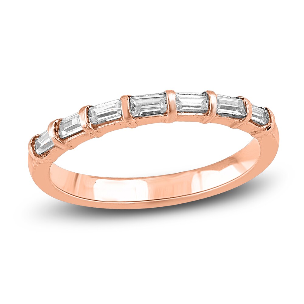 Diamond Stackable Anniversary Band 5/8 ct tw Baguette 14K Rose Gold MLUTX02E Diamond Stackable Anniversary Band 5/8 ct tw Baguette 14K Rose Gold MLUTX02E