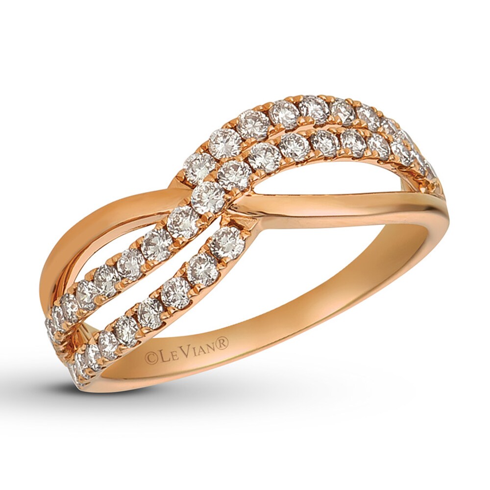 Le Vian Diamond Ring 5/8 ct tw 14K Strawberry Gold MLYdrPfF Le Vian Diamond Ring 5/8 ct tw 14K Strawberry Gold MLYdrPfF