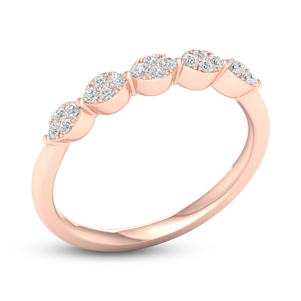 Diamond Wedding Band 1/6 ct tw Round 14K Rose Gold MLt5WYC5 Diamond Wedding Band 1/6 ct tw Round 14K Rose Gold MLt5WYC5