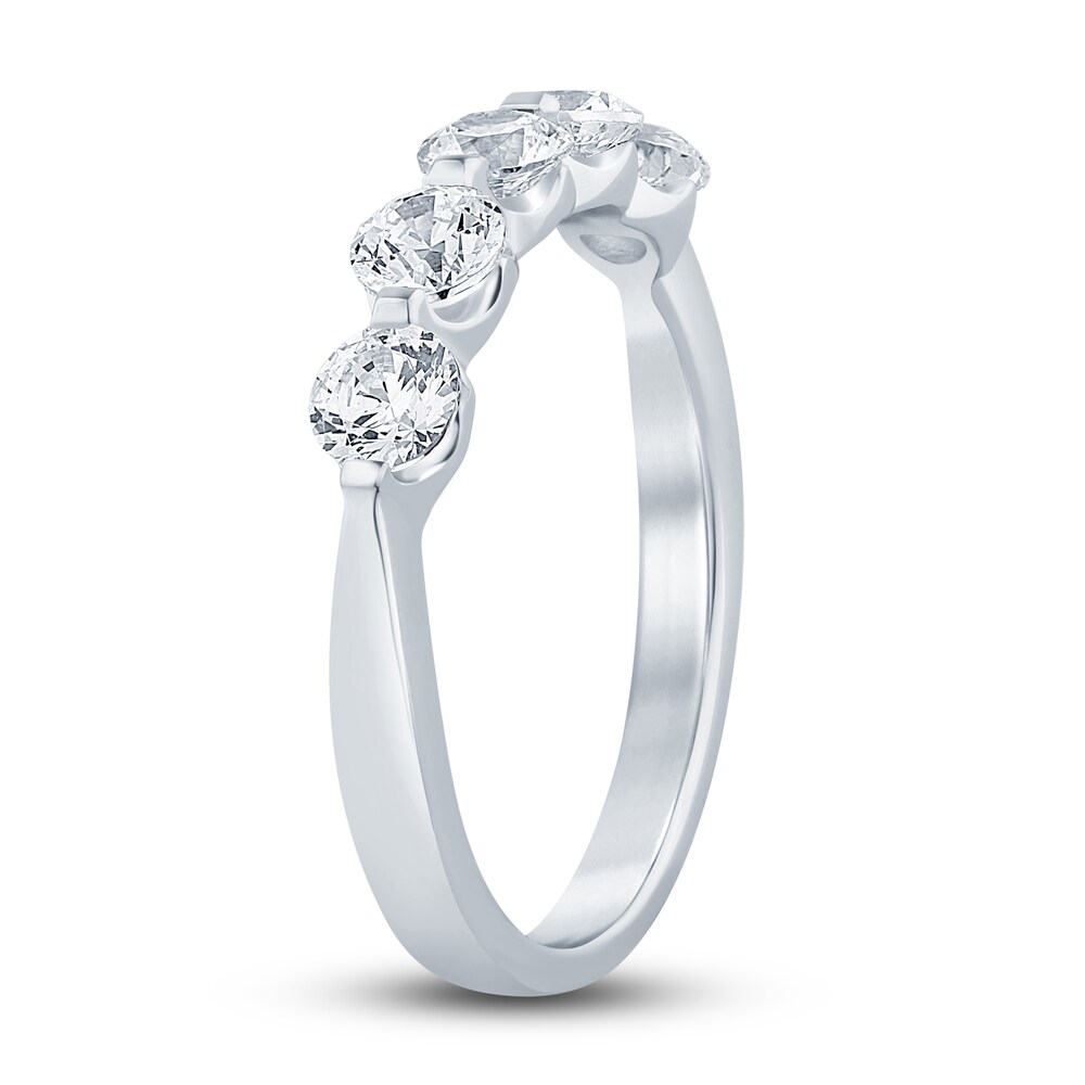 Diamond Anniversary Band 1 ct tw Round 14K White Gold MMWgcds6 Diamond Anniversary Band 1 ct tw Round 14K White Gold MMWgcds6