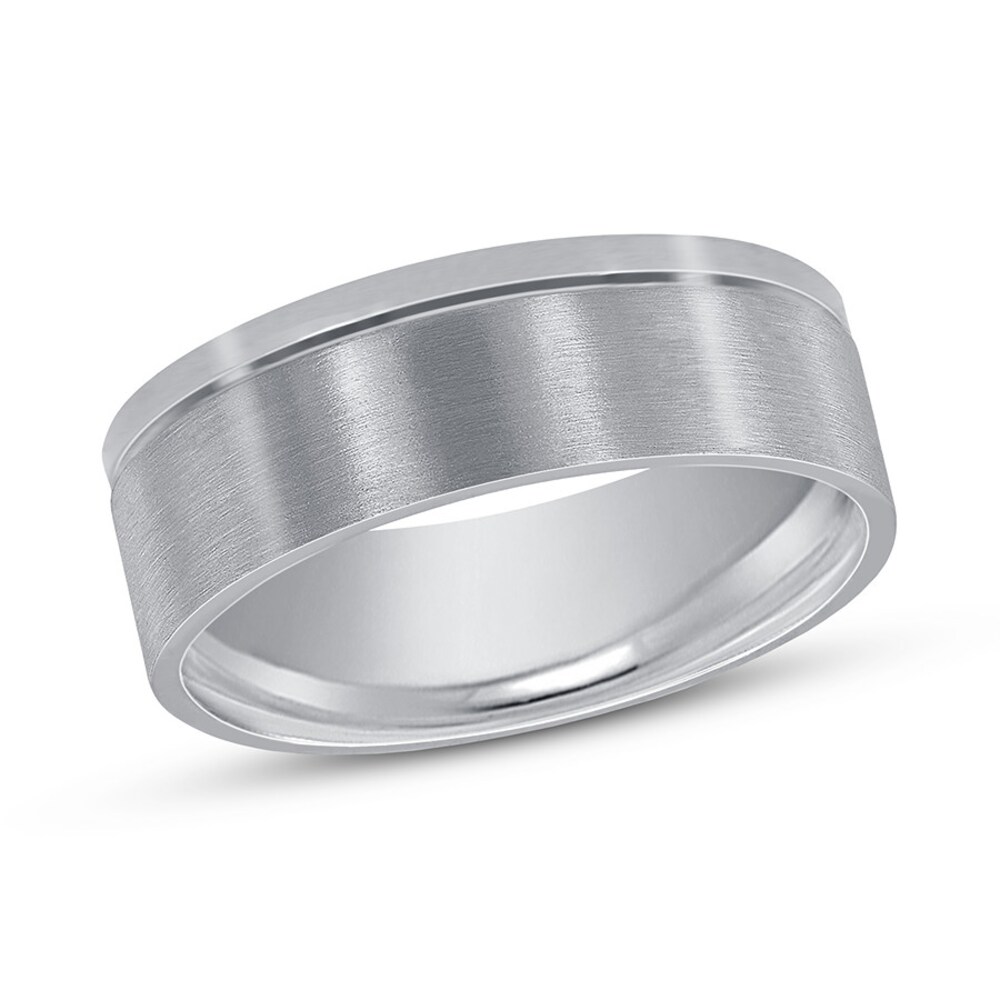Wedding Band Matte Platinum 6mm MSEhyVVa Wedding Band Matte Platinum 6mm MSEhyVVa