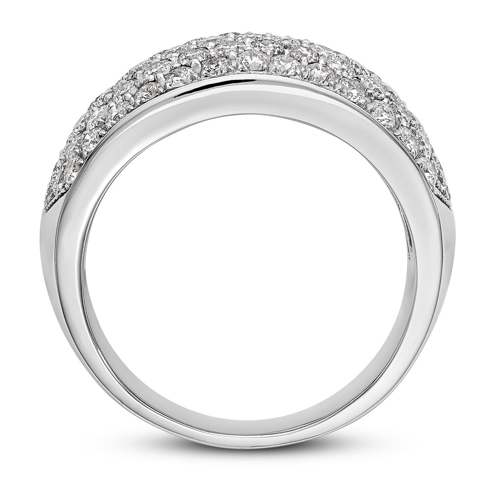 Diamond Pave Band 1-5/8 ct tw Round 14K White Gold MV4YlbxL Diamond Pave Band 1-5/8 ct tw Round 14K White Gold MV4YlbxL