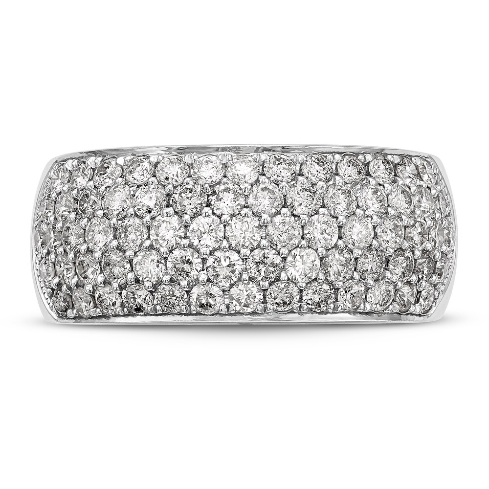 Diamond Pave Band 1-5/8 ct tw Round 14K White Gold MV4YlbxL Diamond Pave Band 1-5/8 ct tw Round 14K White Gold MV4YlbxL