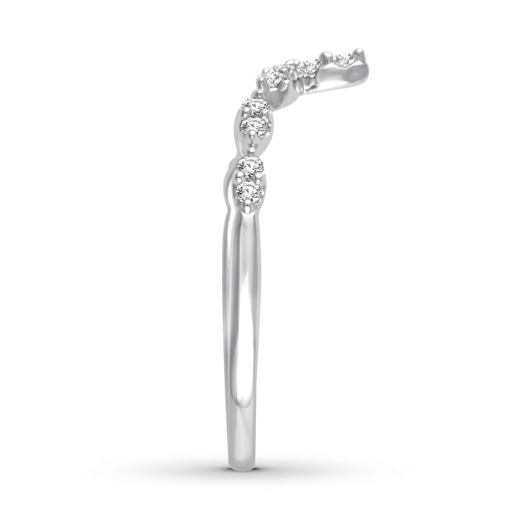 Diamond Ring 1/6 ct tw Round 14K White Gold MYuEMOoi Diamond Ring 1/6 ct tw Round 14K White Gold MYuEMOoi