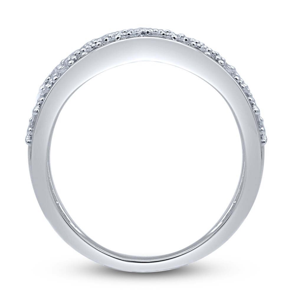 Diamond Anniversary Band 1 ct tw Round/Baguette 14K White Gold Mach2Drk Diamond Anniversary Band 1 ct tw Round/Baguette 14K White Gold Mach2Drk