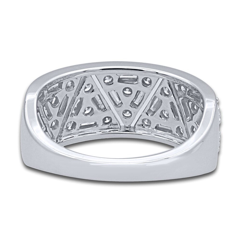 Diamond Anniversary Band 1 ct tw Round/Baguette 14K White Gold Mach2Drk Diamond Anniversary Band 1 ct tw Round/Baguette 14K White Gold Mach2Drk