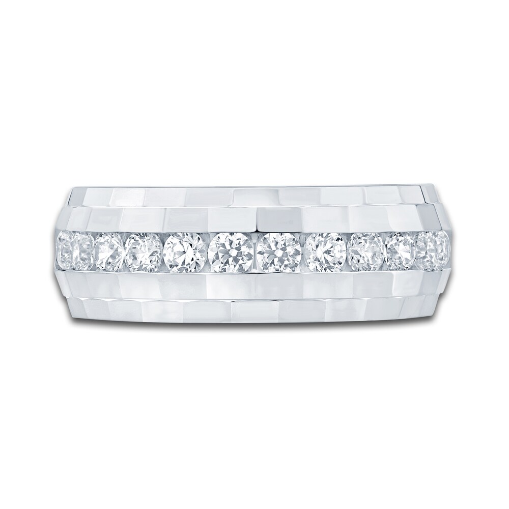 Men\'s Diamond Wedding Band 1 ct tw Round 14K White Gold MbHfz3Nn Men\'s Diamond Wedding Band 1 ct tw Round 14K White Gold MbHfz3Nn