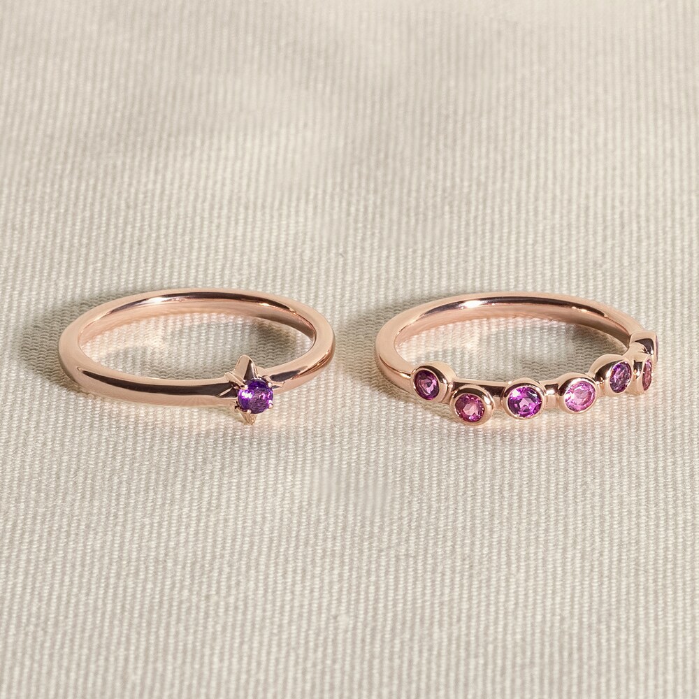 Juliette Maison Natural Amethyst Ring 10K Rose Gold Mc2UppJf Juliette Maison Natural Amethyst Ring 10K Rose Gold Mc2UppJf