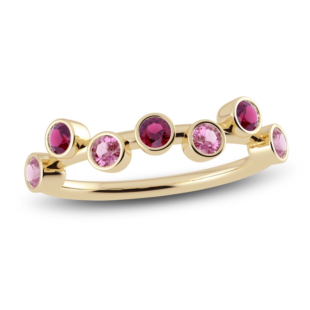 Juliette Maison Natural Pink Tourmaline & Natural Rhodolite Garnet Ring 10K Yellow Gold Mc7Pm5u8 Juliette Maison Natural Pink Tourmaline & Natural Rhodolite Garnet Ring 10K Yellow Gold Mc7Pm5u8