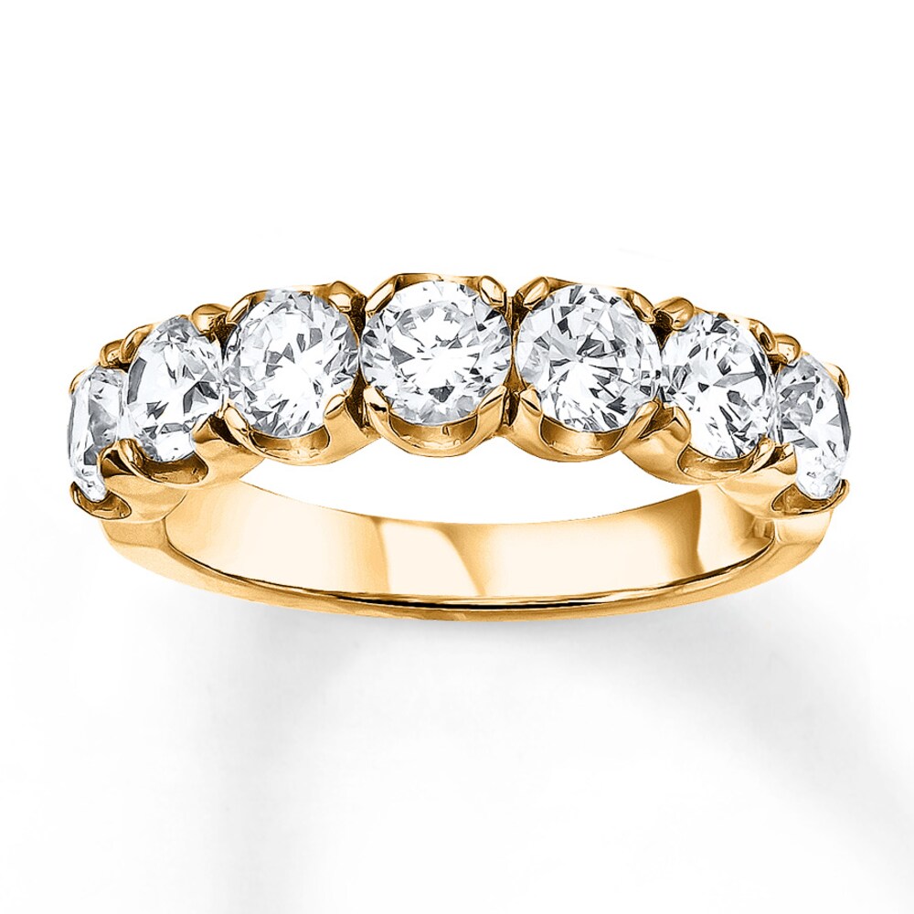 Diamond Anniversary Band 1 ct tw Round-cut 14K Yellow Gold MjAgiN3l Diamond Anniversary Band 1 ct tw Round-cut 14K Yellow Gold MjAgiN3l