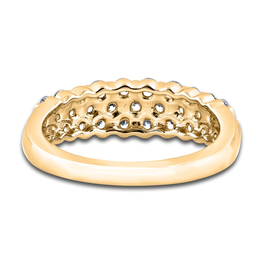 Diamond Bar Anniversary Band 1 ct tw Round 14K Yellow Gold Mm2Qam9b Diamond Bar Anniversary Band 1 ct tw Round 14K Yellow Gold Mm2Qam9b