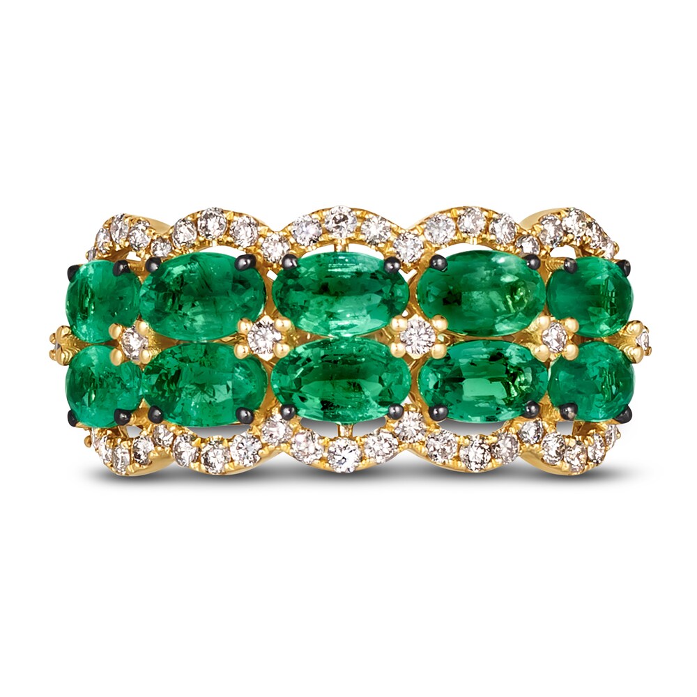 Le Vian Natural Emerald Ring 1/3 ct tw Diamonds Platinum/14K Two-Tone Gold MwhJoOFE Le Vian Natural Emerald Ring 1/3 ct tw Diamonds Platinum/14K Two-Tone Gold MwhJoOFE