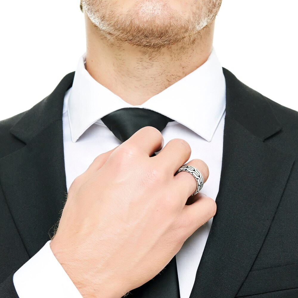 John Hardy Classic Chain Men\'s Band Sterling Silver 8mm MyubYNHs John Hardy Classic Chain Men\'s Band Sterling Silver 8mm MyubYNHs