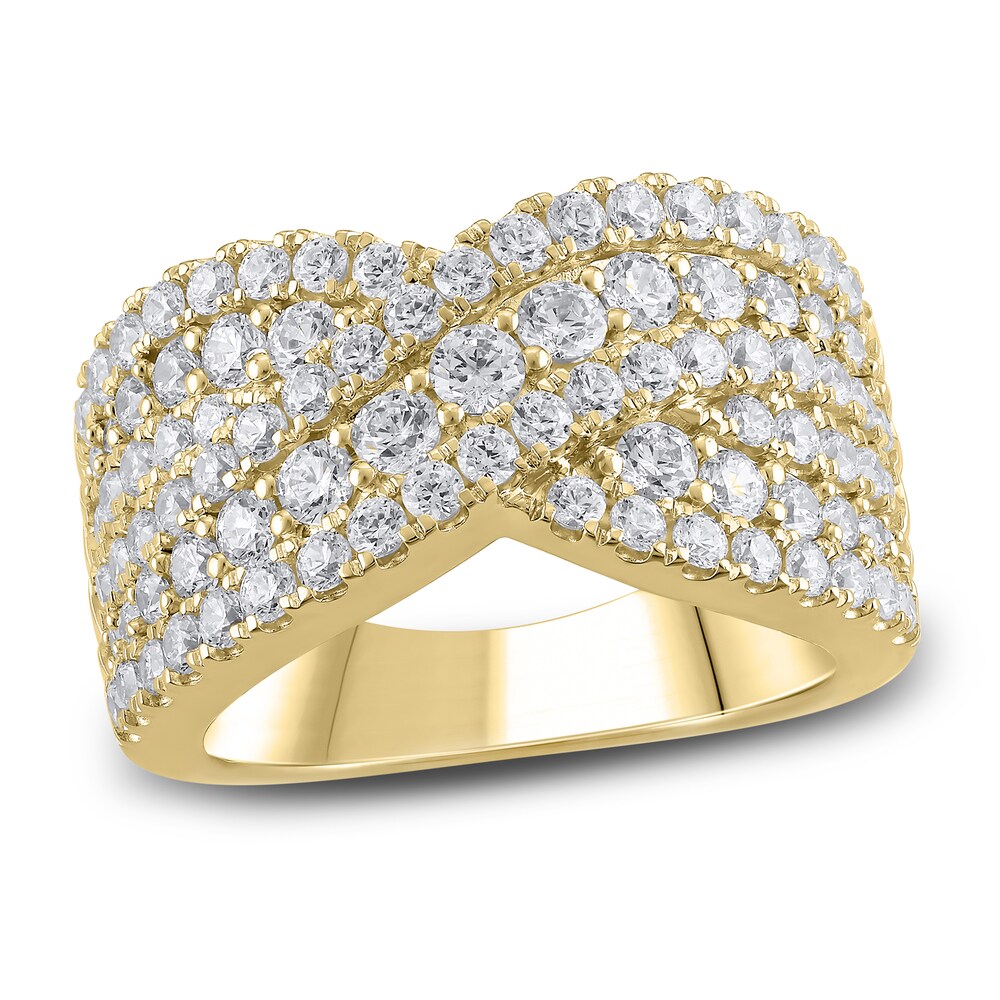 Hearts Desire Diamond Cross Anniversary Band 2 ct tw Round 18K Yellow Gold MzKt5U4f Hearts Desire Diamond Cross Anniversary Band 2 ct tw Round 18K Yellow Gold MzKt5U4f