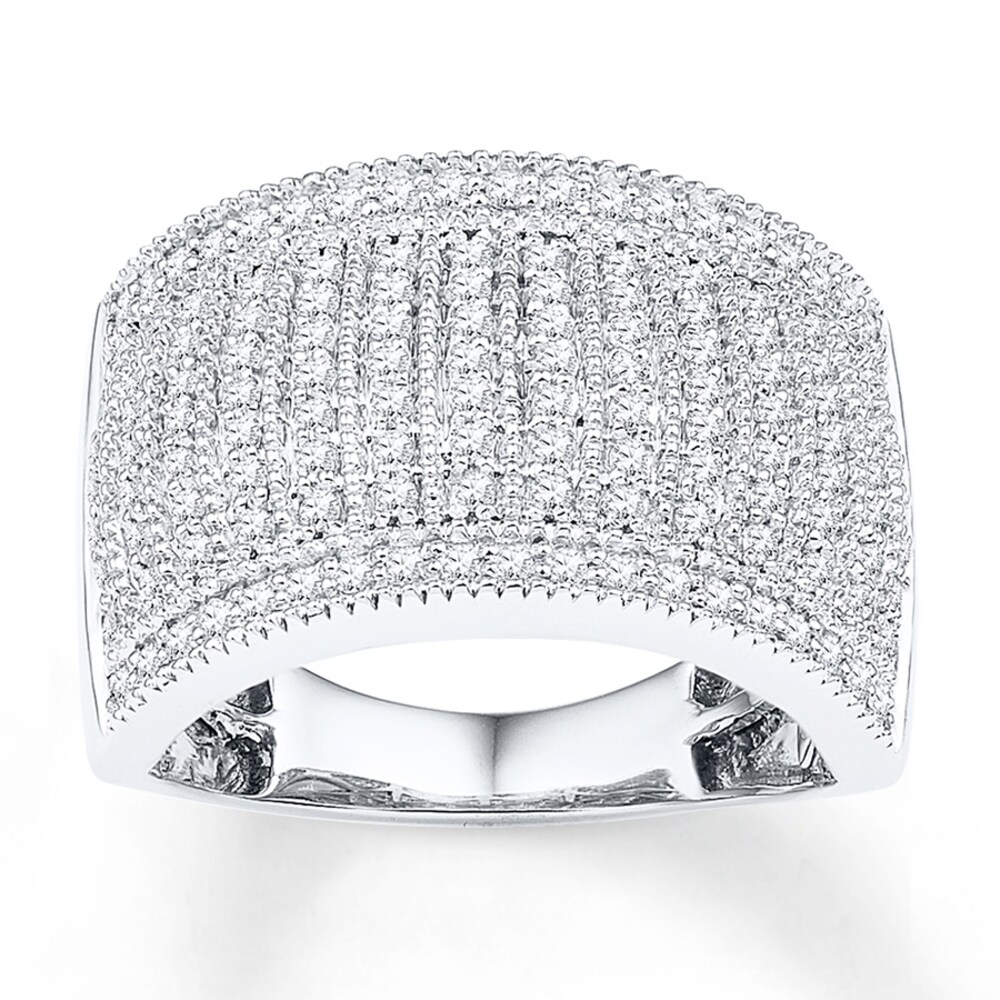 Diamond Anniversary Band 1 ct tw Round-cut 10K White Gold N1H69oN2 Diamond Anniversary Band 1 ct tw Round-cut 10K White Gold N1H69oN2