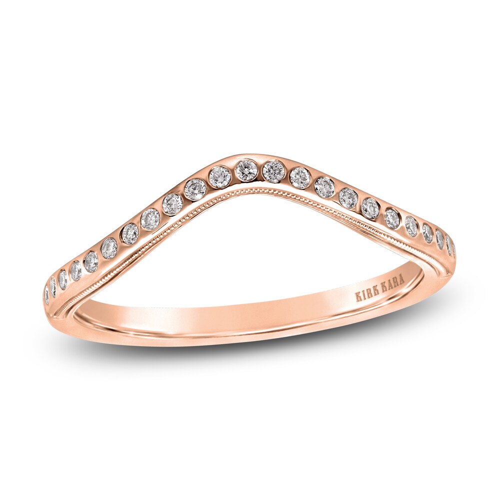 Kirk Kara Diamond Contour Wedding Band 1/10 ct tw Round 14K Rose Gold N4PUV24O Kirk Kara Diamond Contour Wedding Band 1/10 ct tw Round 14K Rose Gold N4PUV24O