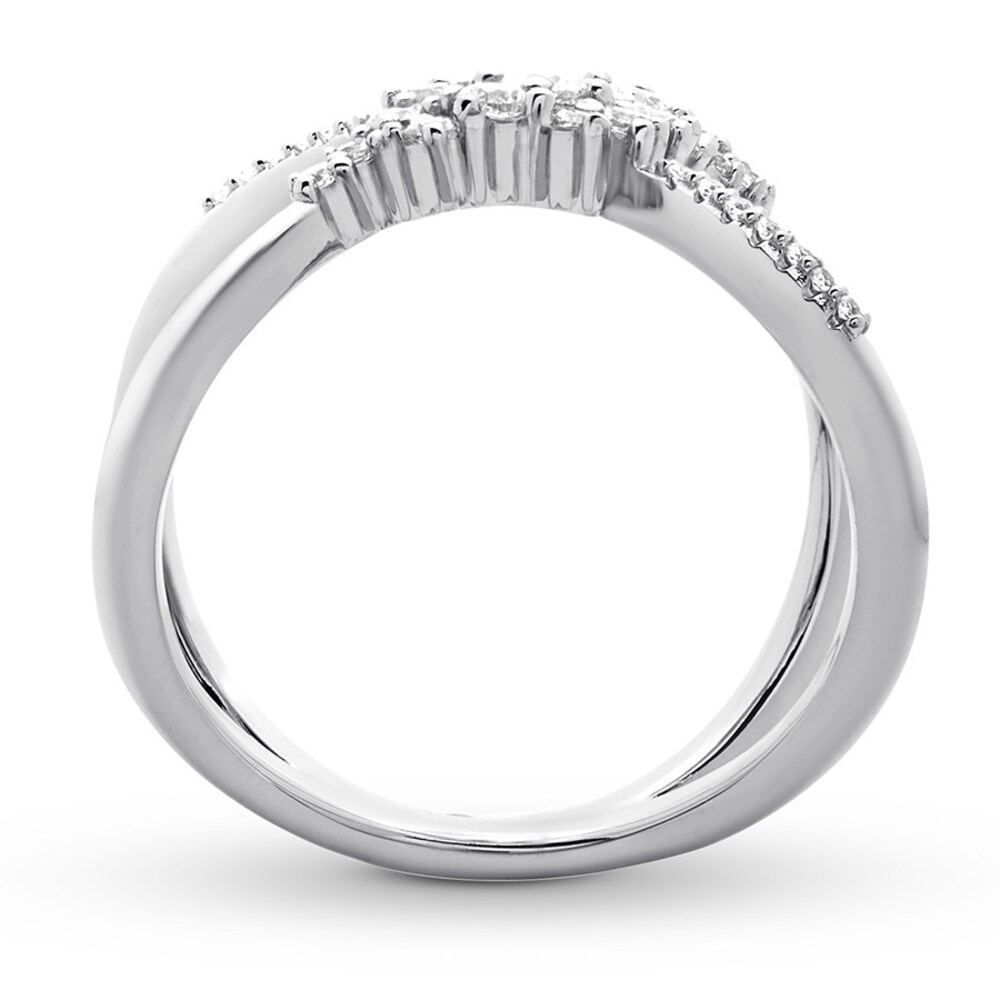 Scattered Diamond Ring 1/2 carat tw 14K White Gold N5sG37UX Scattered Diamond Ring 1/2 carat tw 14K White Gold N5sG37UX