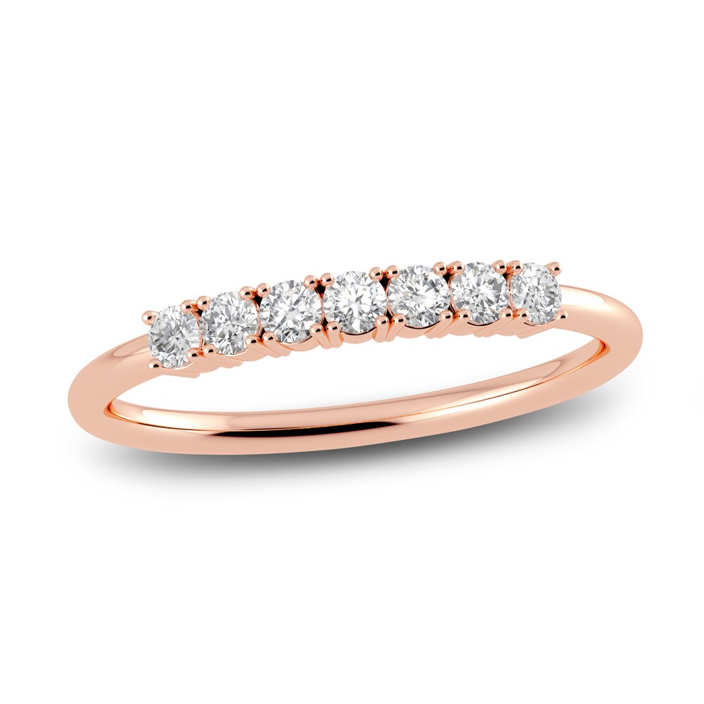 Juliette Maison Natural White Sapphire Half Eternity Ring 10K Rose Gold N5vK8R2r Juliette Maison Natural White Sapphire Half Eternity Ring 10K Rose Gold N5vK8R2r