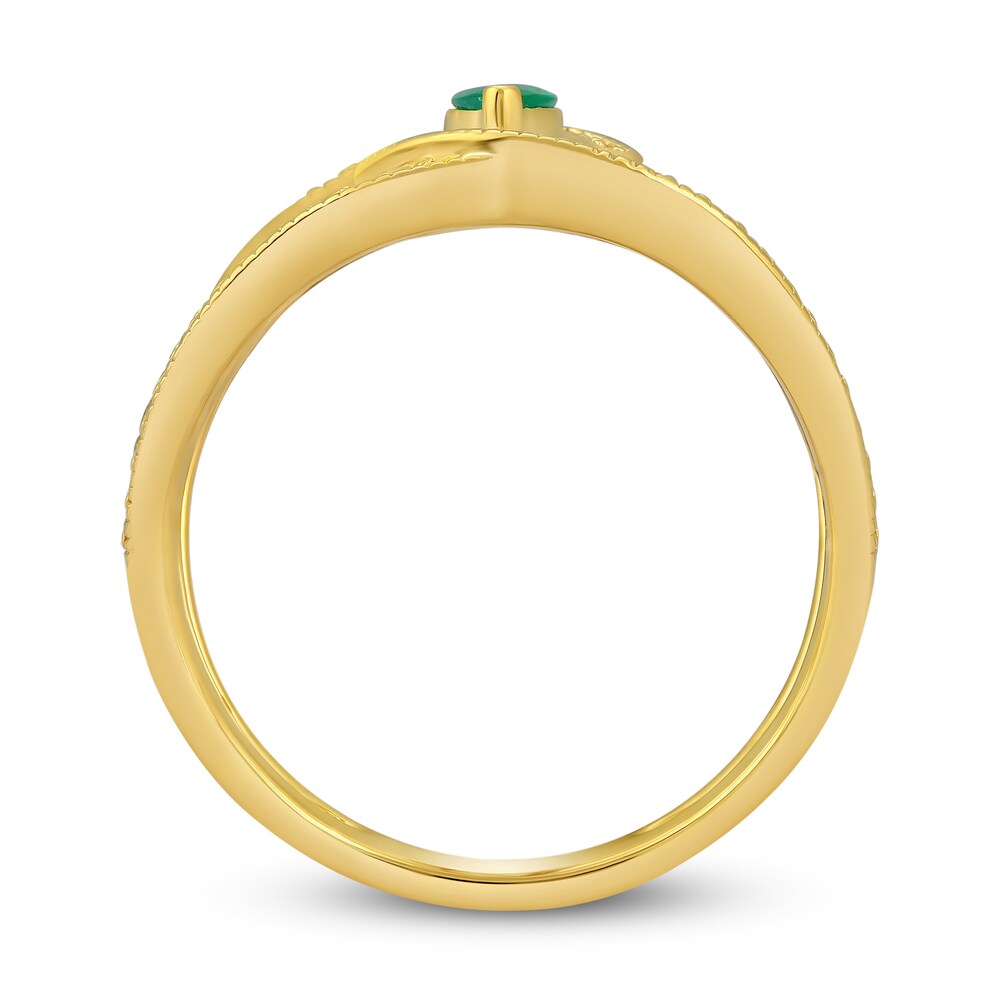 Natural Emerald Ring 1/3 ct tw Diamonds 14K Yellow Gold N7nzkPse Natural Emerald Ring 1/3 ct tw Diamonds 14K Yellow Gold N7nzkPse