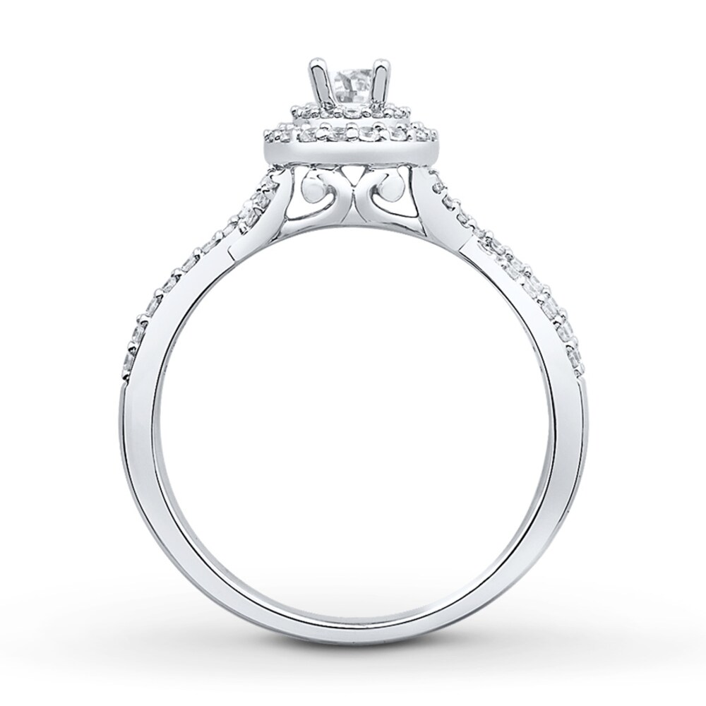 Diamond Bridal Set 5/8 ct tw Oval-cut 14K White Gold NDKuJdAd Diamond Bridal Set 5/8 ct tw Oval-cut 14K White Gold NDKuJdAd