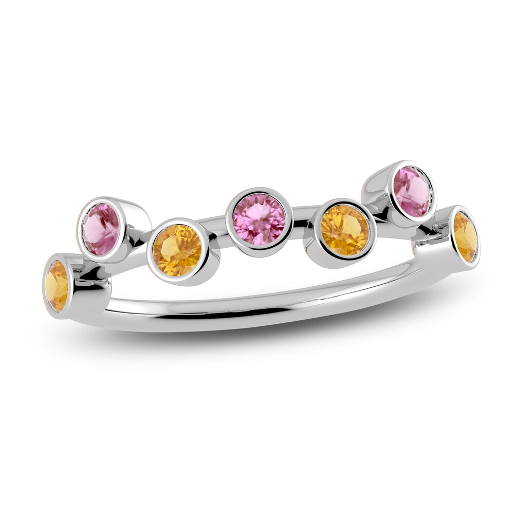Juliette Maison Natural Pink Tourmaline & Natural Citrine Ring 10K White Gold NFUaUK6z Juliette Maison Natural Pink Tourmaline & Natural Citrine Ring 10K White Gold NFUaUK6z