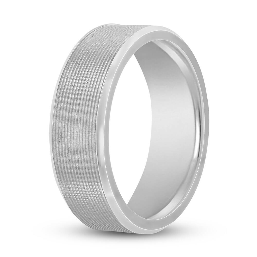 Lined Wedding Band 14K White Gold 7mm NGhdWPxf Lined Wedding Band 14K White Gold 7mm NGhdWPxf