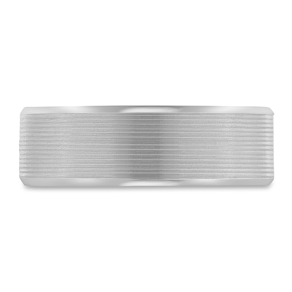 Lined Wedding Band 14K White Gold 7mm NGhdWPxf Lined Wedding Band 14K White Gold 7mm NGhdWPxf