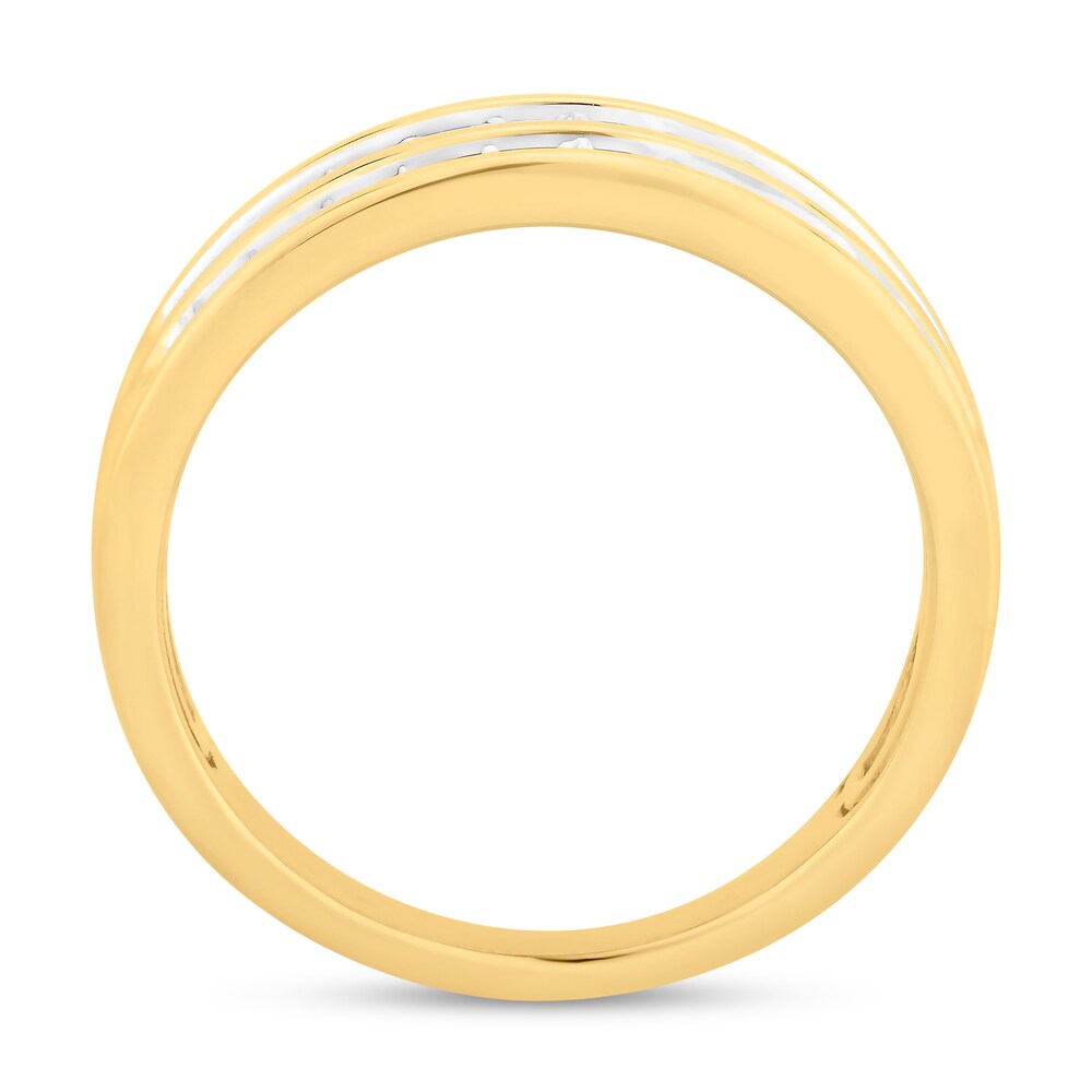 Diamond Double Band Ring 1/2 ct tw Round 14K Yellow Gold NHQ9XVdy Diamond Double Band Ring 1/2 ct tw Round 14K Yellow Gold NHQ9XVdy