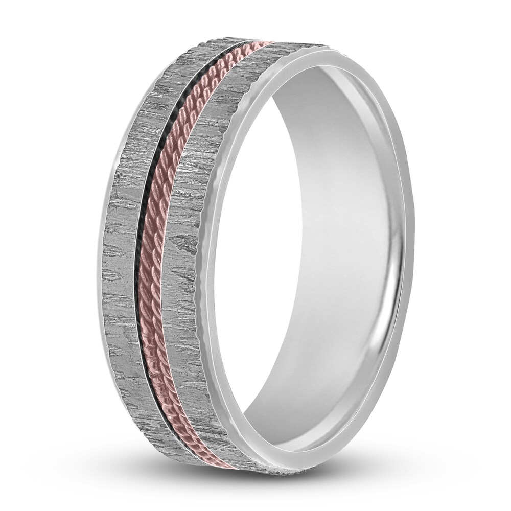 Braided Ring 14K Two-Tone Gold 7mm NKa4nrz0 Braided Ring 14K Two-Tone Gold 7mm NKa4nrz0