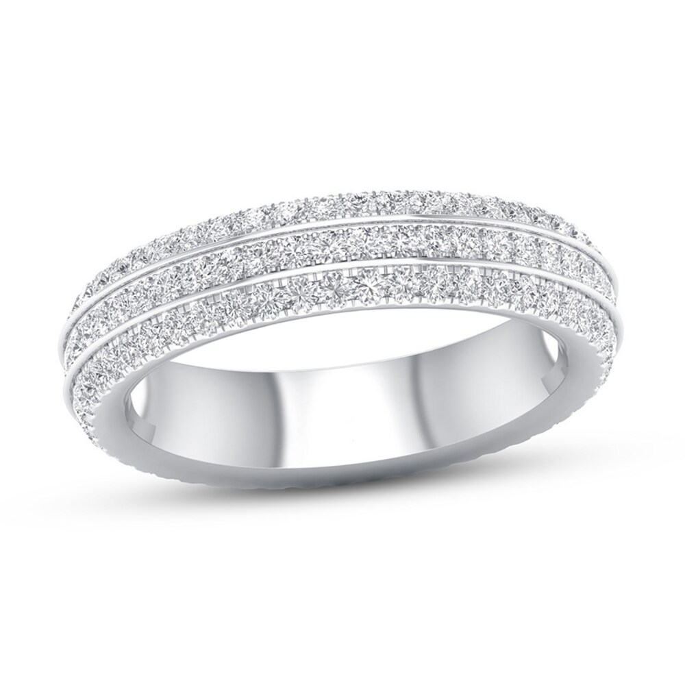 Diamond Eternity Ring 1 ct tw Round 14K White Gold NNqEglFi Diamond Eternity Ring 1 ct tw Round 14K White Gold NNqEglFi