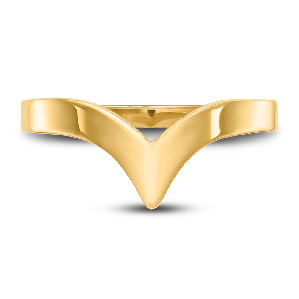 High-Polish Chevron Ring 14K Yellow Gold NO2bd3Gx High-Polish Chevron Ring 14K Yellow Gold NO2bd3Gx
