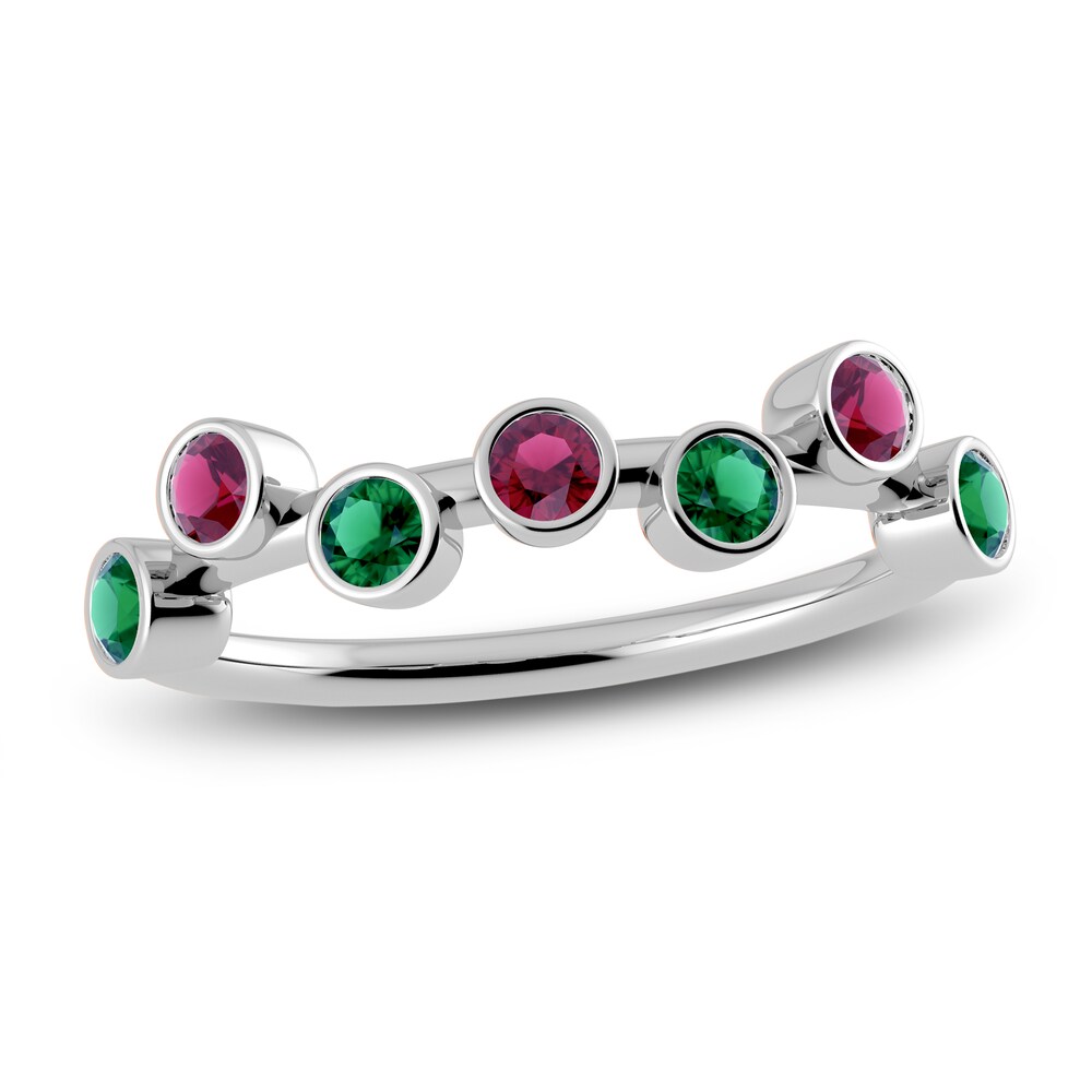Juliette Maison Natural Rhodolite Garnet & Natural Emerald Ring 10K White Gold NWvmAS5G Juliette Maison Natural Rhodolite Garnet & Natural Emerald Ring 10K White Gold NWvmAS5G