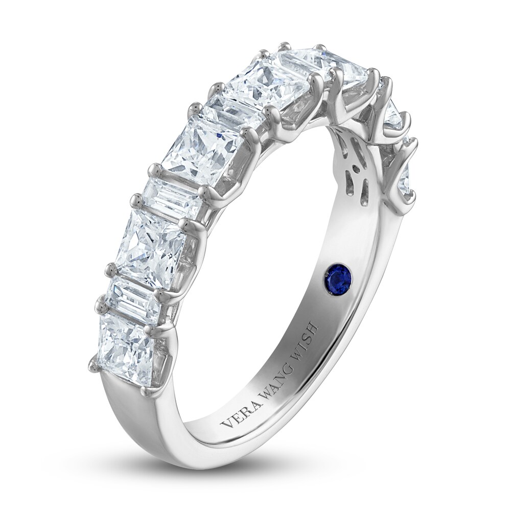 Vera Wang WISH Diamond Wedding Band 2 ct tw Princess/Baguette 14K White Gold NWyj1Khq