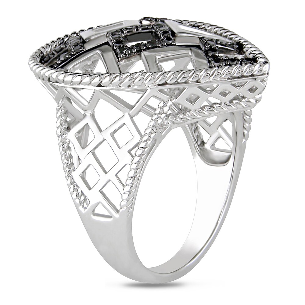 Black Diamond Ring 5/8 ct tw Round Sterling Silver NZMG6rH8 Black Diamond Ring 5/8 ct tw Round Sterling Silver NZMG6rH8