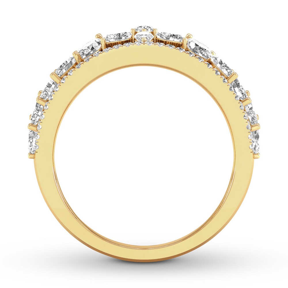 Diamond Ring 1-1/4 ct tw Marquise/Round 14K Yellow Gold Nd4w0aqX Diamond Ring 1-1/4 ct tw Marquise/Round 14K Yellow Gold Nd4w0aqX