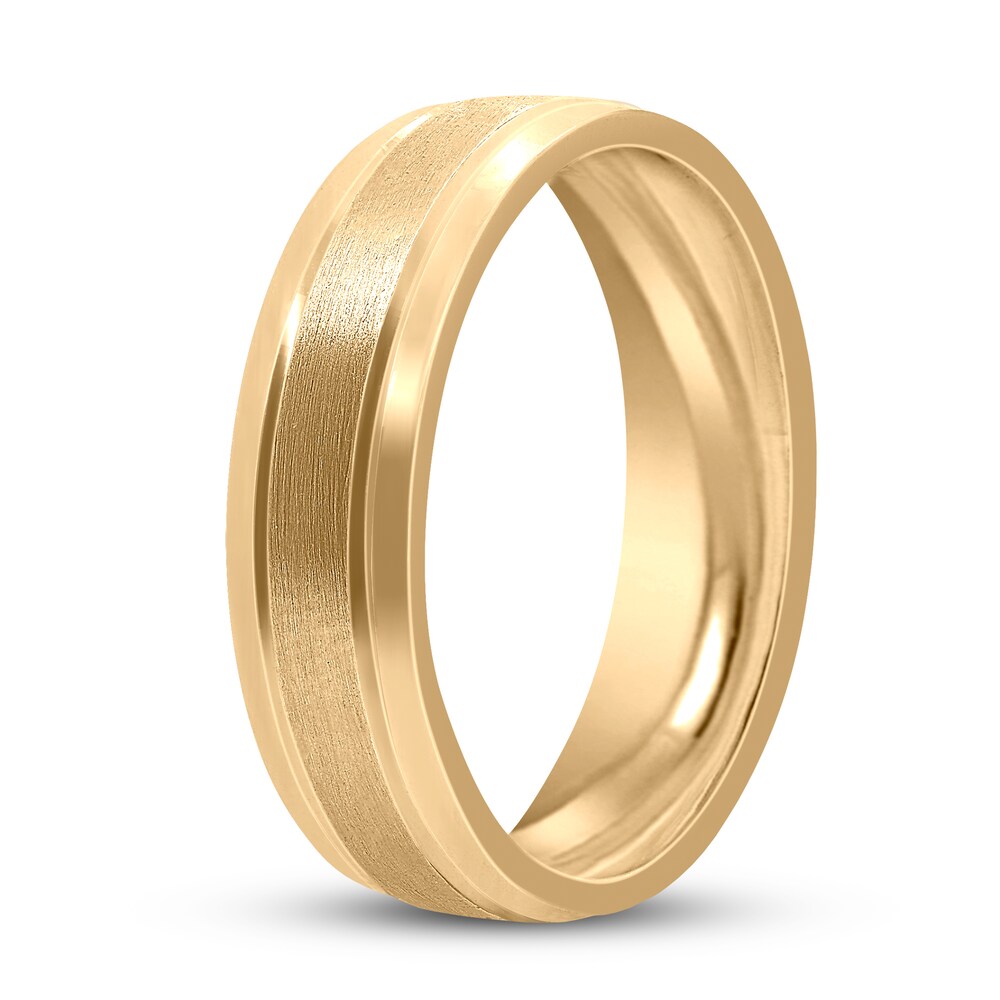 Men\'s Frosted Wedding Band 14K Yellow Gold 6mm Nhe5cQPf Men\'s Frosted Wedding Band 14K Yellow Gold 6mm Nhe5cQPf