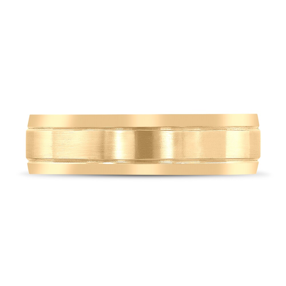 Men\'s Frosted Wedding Band 14K Yellow Gold 6mm Nhe5cQPf Men\'s Frosted Wedding Band 14K Yellow Gold 6mm Nhe5cQPf