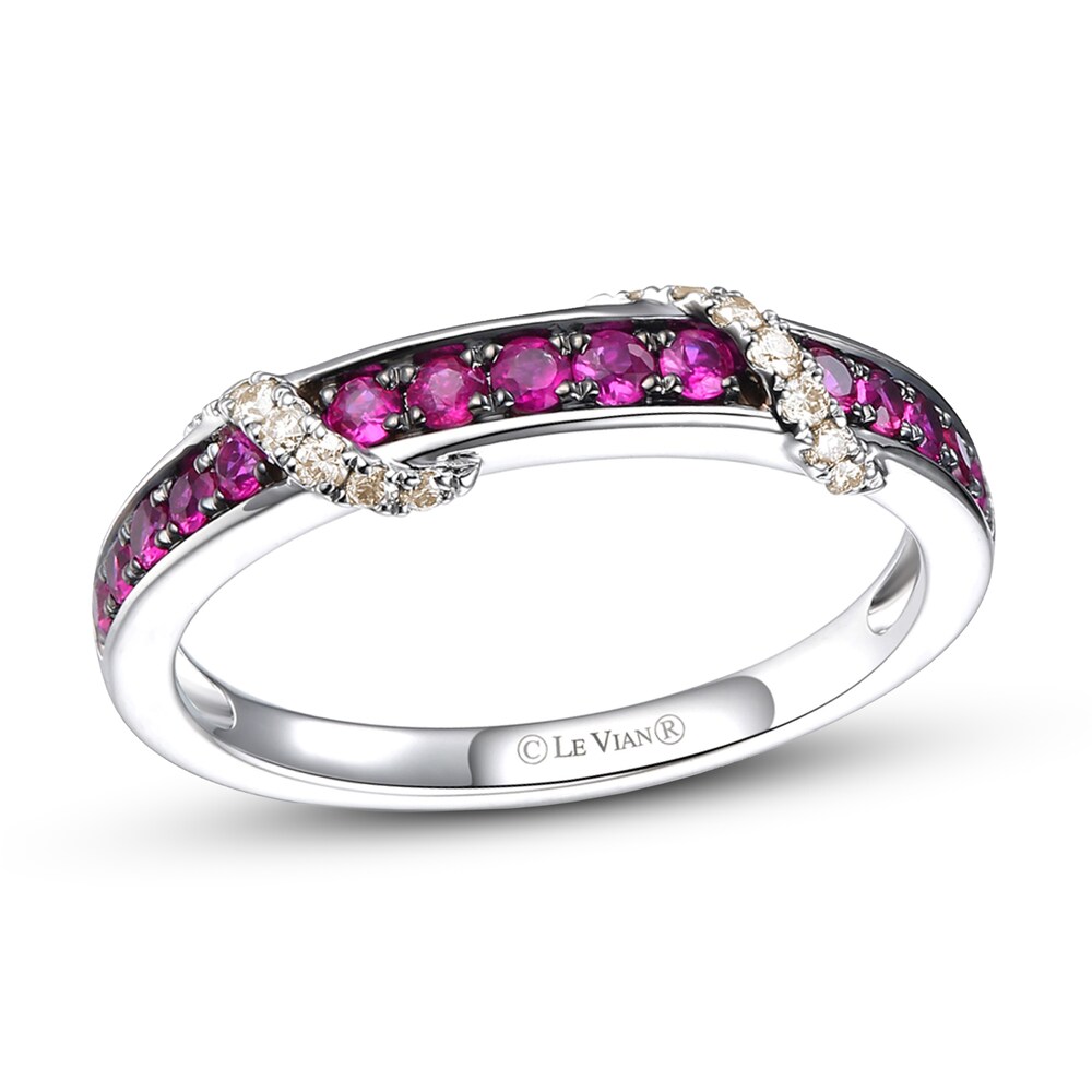 Le Vian Natural Ruby Ring 1/10 ct tw Diamonds 14K Vanilla Gold NkfVhK6B Le Vian Natural Ruby Ring 1/10 ct tw Diamonds 14K Vanilla Gold NkfVhK6B