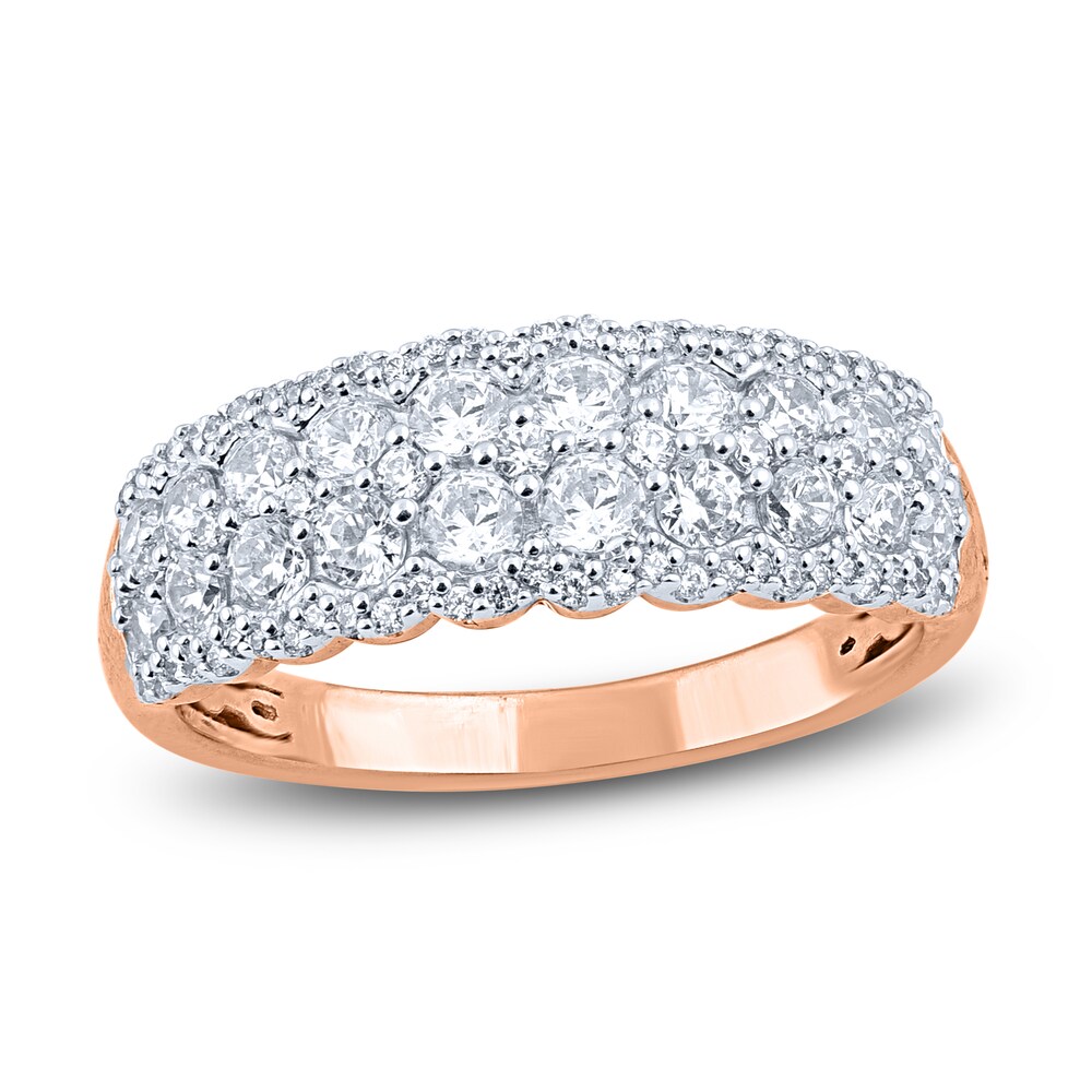 Diamond Anniversary Band 1-1/2 ct tw Round 14K Rose Gold Nrlylg7c Diamond Anniversary Band 1-1/2 ct tw Round 14K Rose Gold Nrlylg7c
