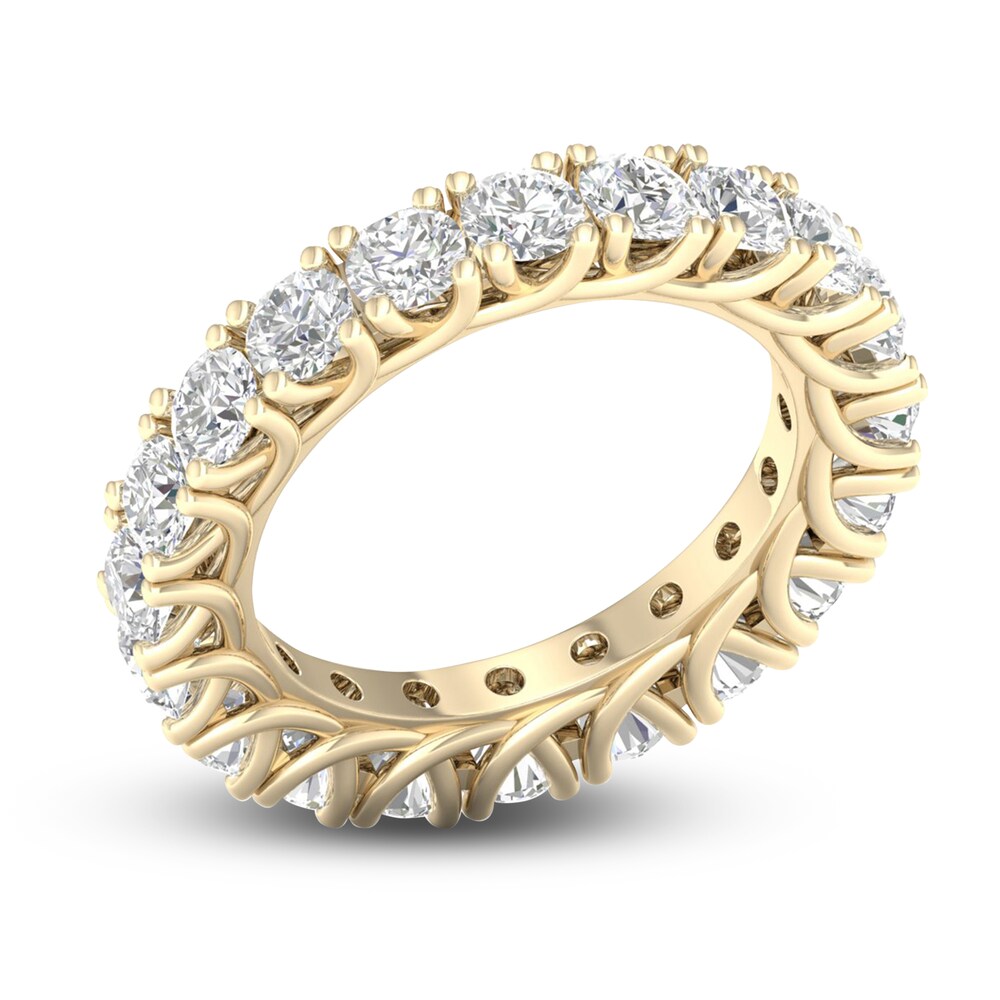 Diamond Eternity Band 3 ct tw Round 14K Yellow Gold O3Zh8zdP