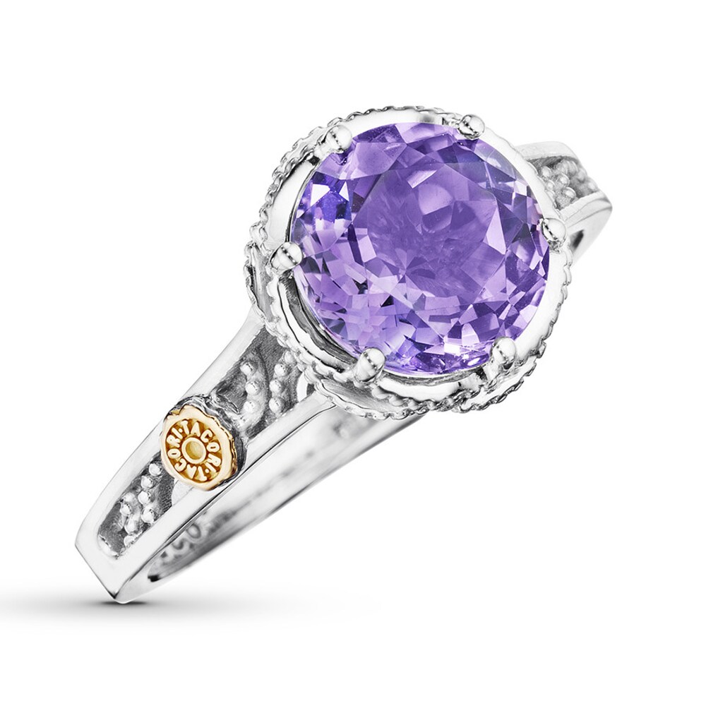 Tacori Amethyst Ring Sterling Silver/18K Yellow Gold 8.0mm OC3QGFPu Tacori Amethyst Ring Sterling Silver/18K Yellow Gold 8.0mm OC3QGFPu