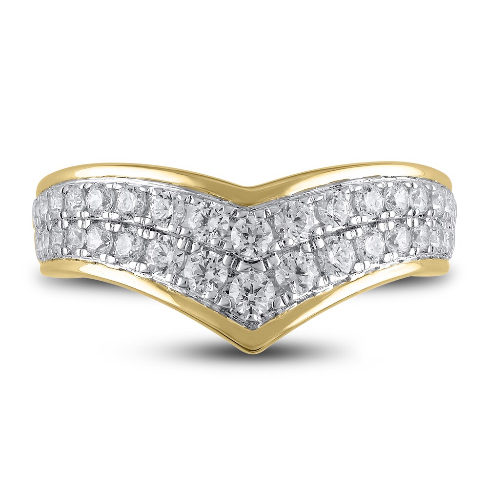 Hearts Desire Diamond Anniversary Band 3/4 ct tw Round 18K Yellow Gold OKGrhu6E