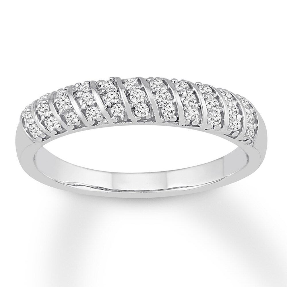 Diamond Ring 1/5 ct tw Round 10K White Gold OOwxRAwO Diamond Ring 1/5 ct tw Round 10K White Gold OOwxRAwO