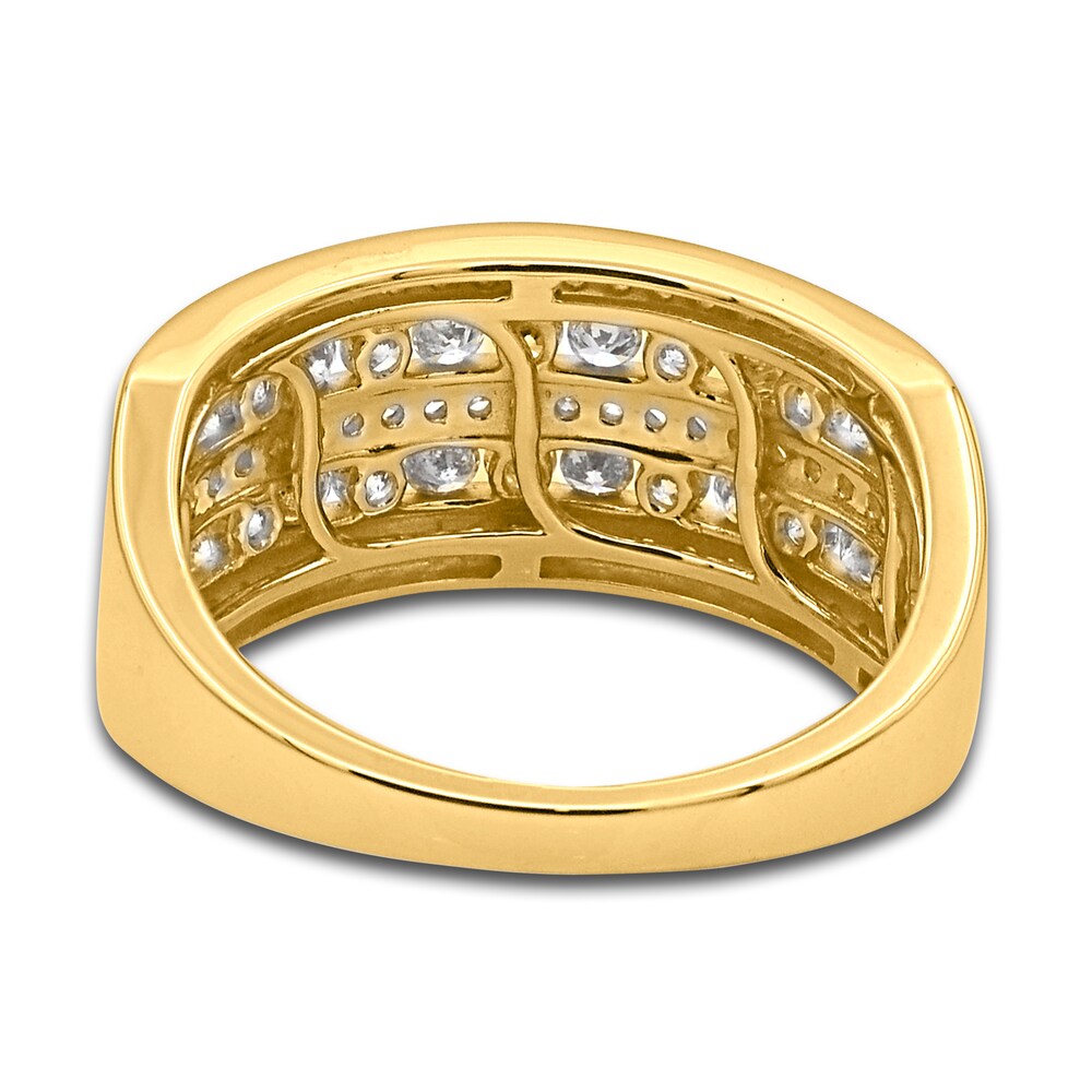 Diamond 5-Row Anniversary Band 1 ct tw Round 14K Yellow Gold OVWiyT72 Diamond 5-Row Anniversary Band 1 ct tw Round 14K Yellow Gold OVWiyT72