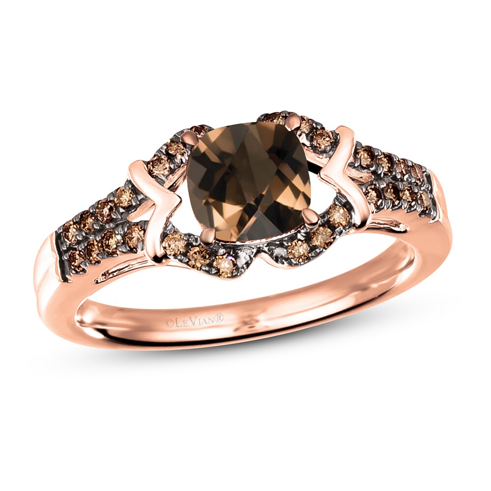 Le Vian Natural Chocolate Quartz Ring 1/5 ct tw Diamonds 14K Strawberry Gold OdqyClC6 Le Vian Natural Chocolate Quartz Ring 1/5 ct tw Diamonds 14K Strawberry Gold OdqyClC6